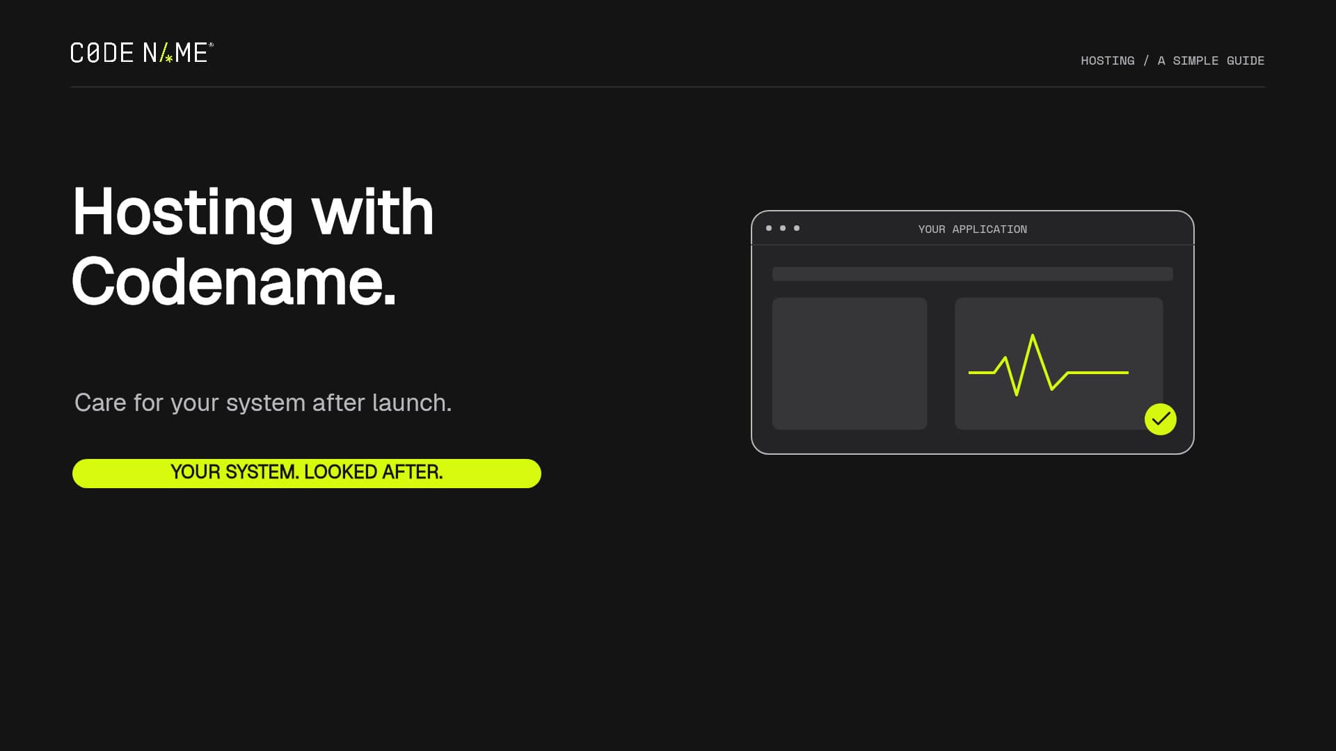 Codename video guide to hosting, monitoring, backups and tested updates